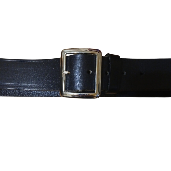 Two Genuine Leather Men's Belts Size 34 Medium 32-36 in Waist - Picture 4 of 11